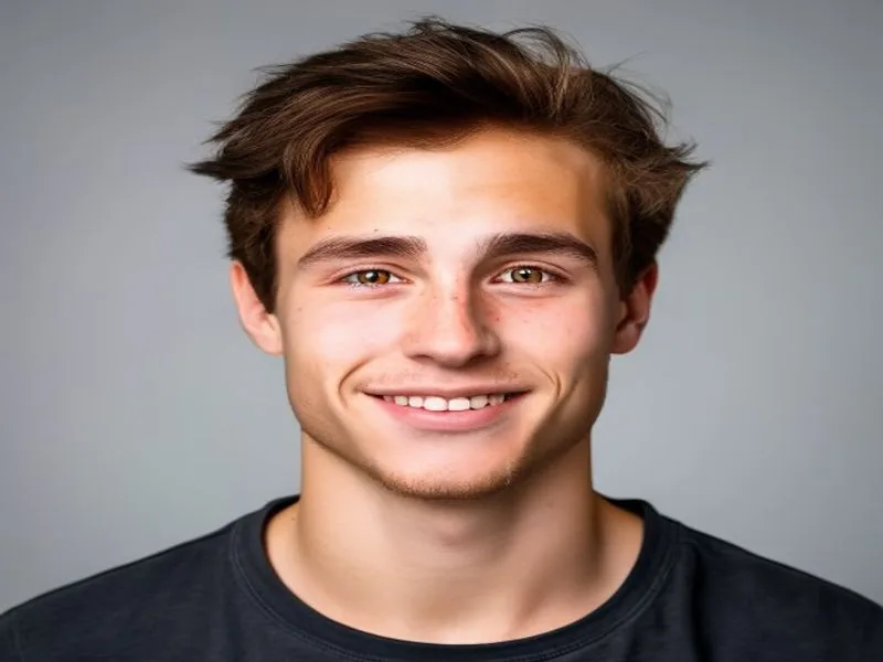 AI-generated male profile portrait